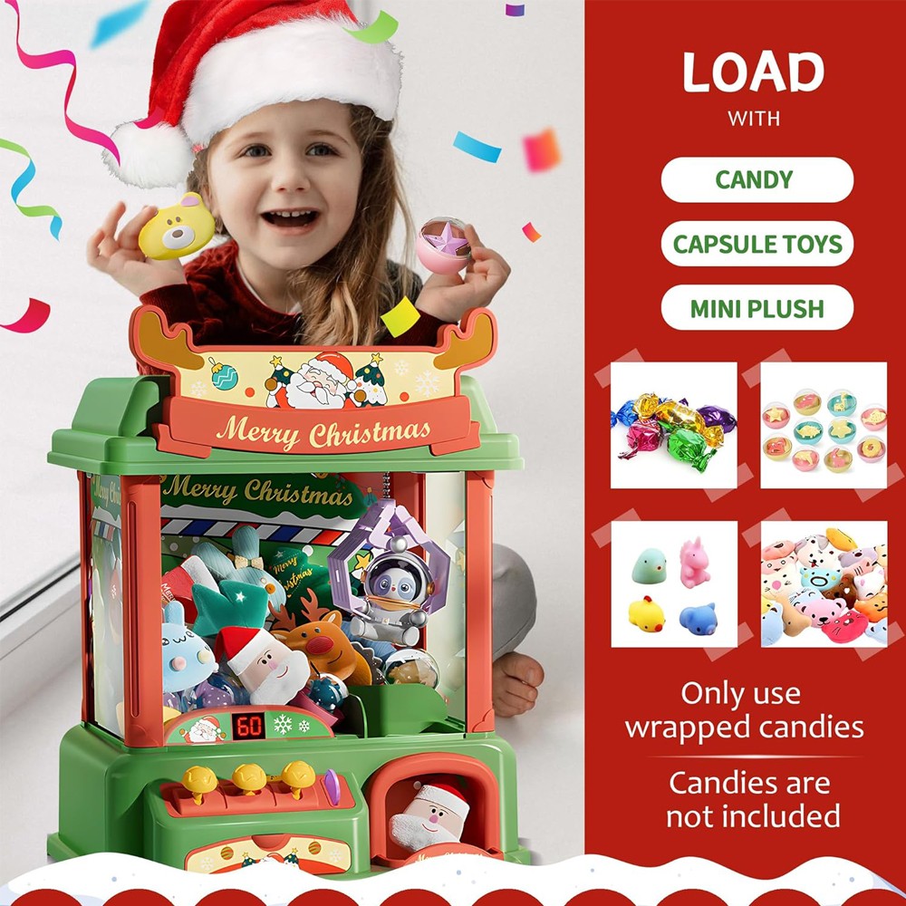 Christmas Claw Machine For Kid - Arcade Toy Claw Vending Machine recension och pris