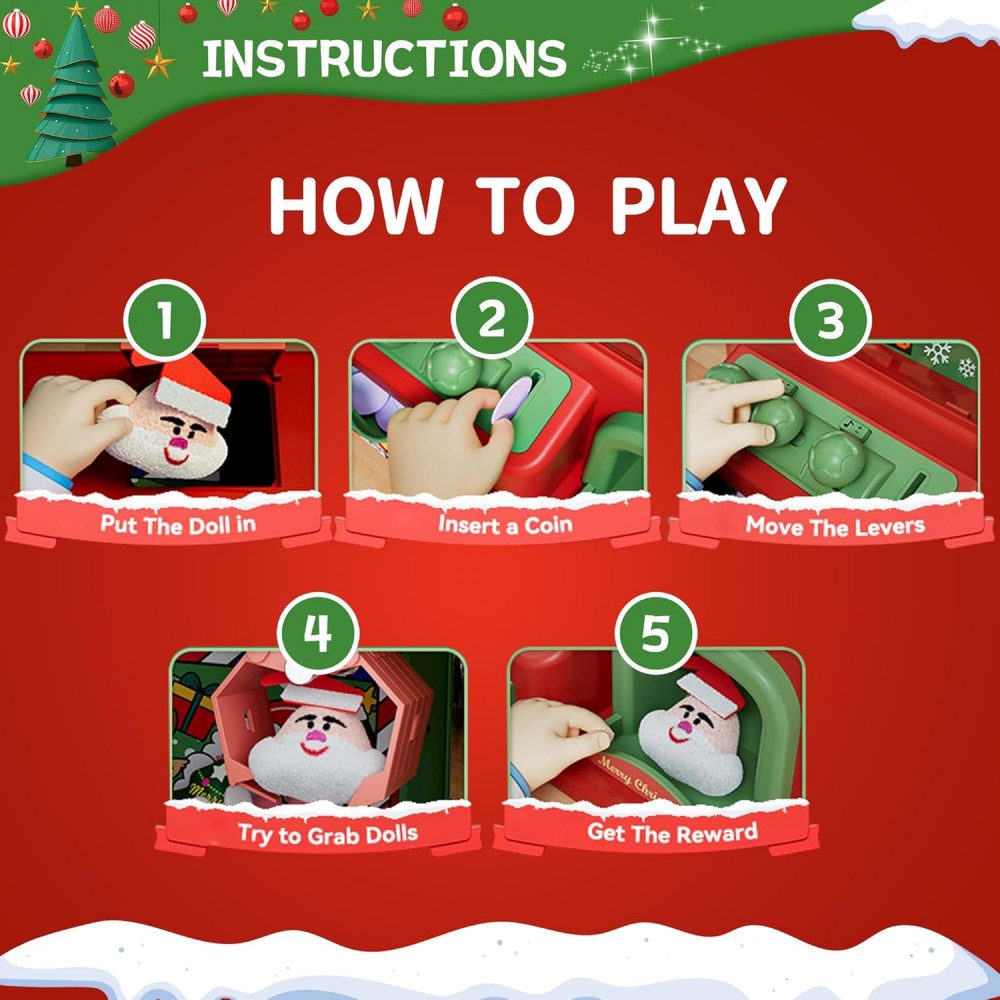 Christmas Claw Machine For Kid - Arcade Toy Claw Vending Machine recension och pris