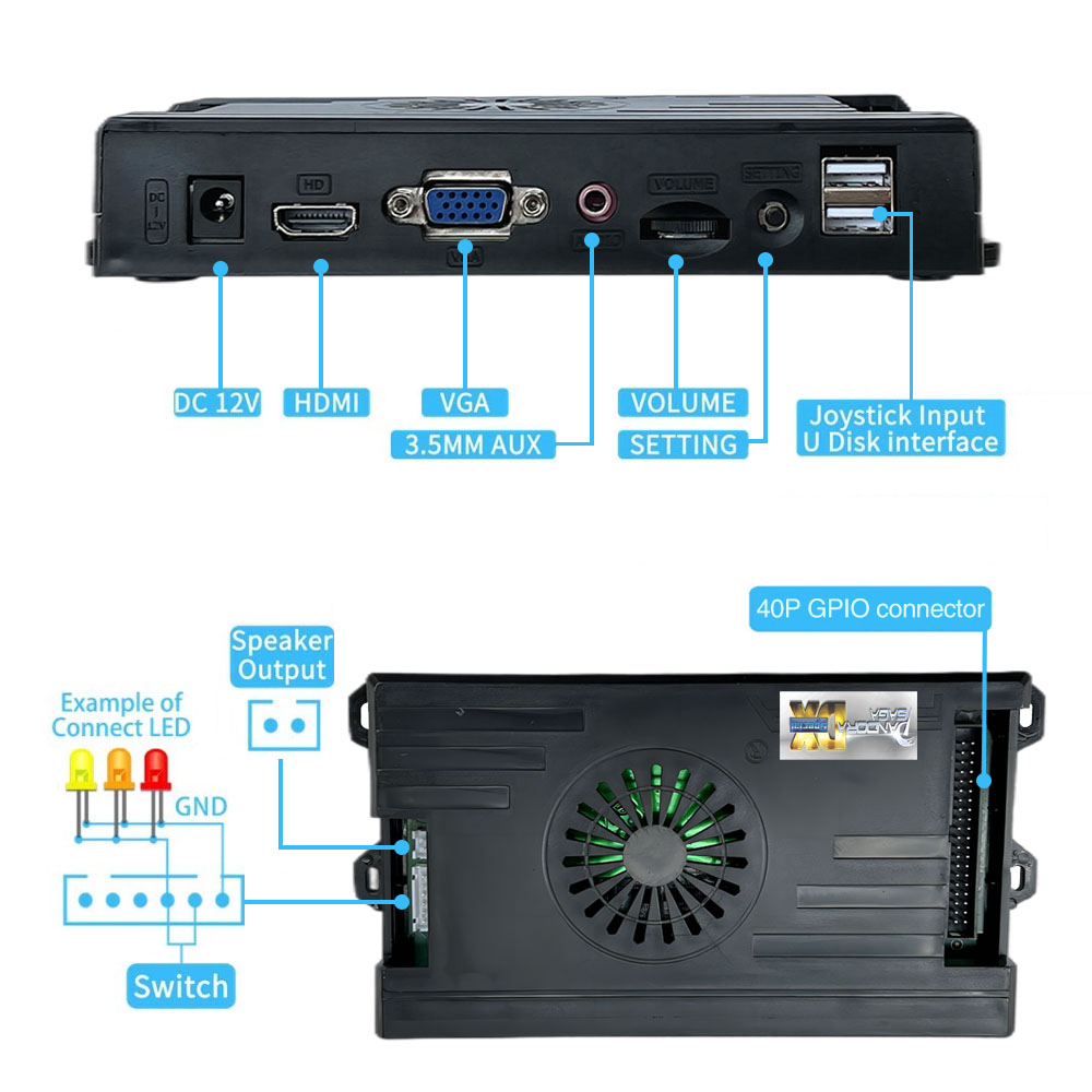 9800 in 1 Pandora Saga DX 2 Ar - Trackball Controller Arcade recension och pris
