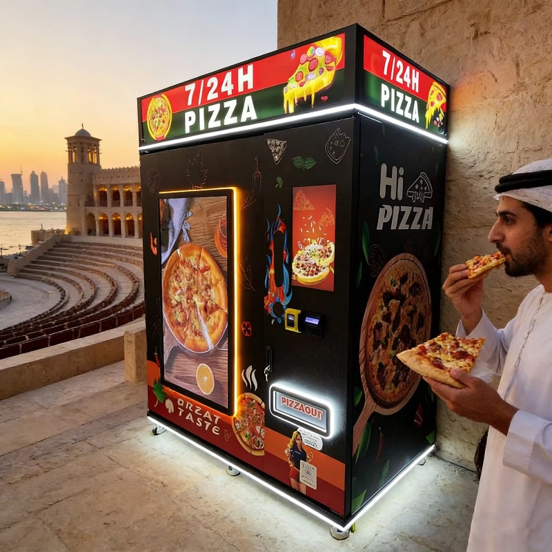 Custom Pizza Vending Machine S - Vending Machine Qr Code recension och pris