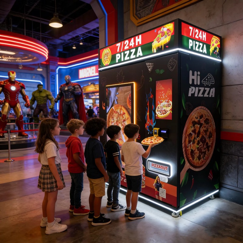 Custom Pizza Vending Machine S - Vending Machine Qr Code recension och pris